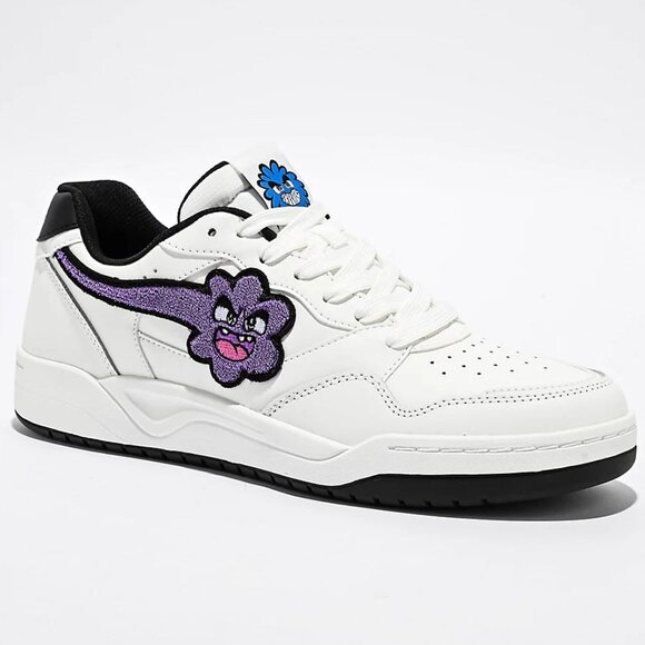 NWOT Skechers x Vexx Men's Koopa Shoes Sneakers in White Black Purple - Picture 1 of 10